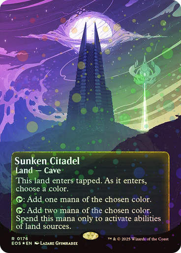 Sunken Citadel (EOS) (176) / Borderless Galaxy Foil