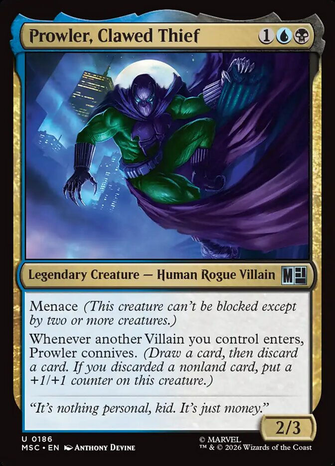 Prowler, Clawed Thief (MSC) (186)