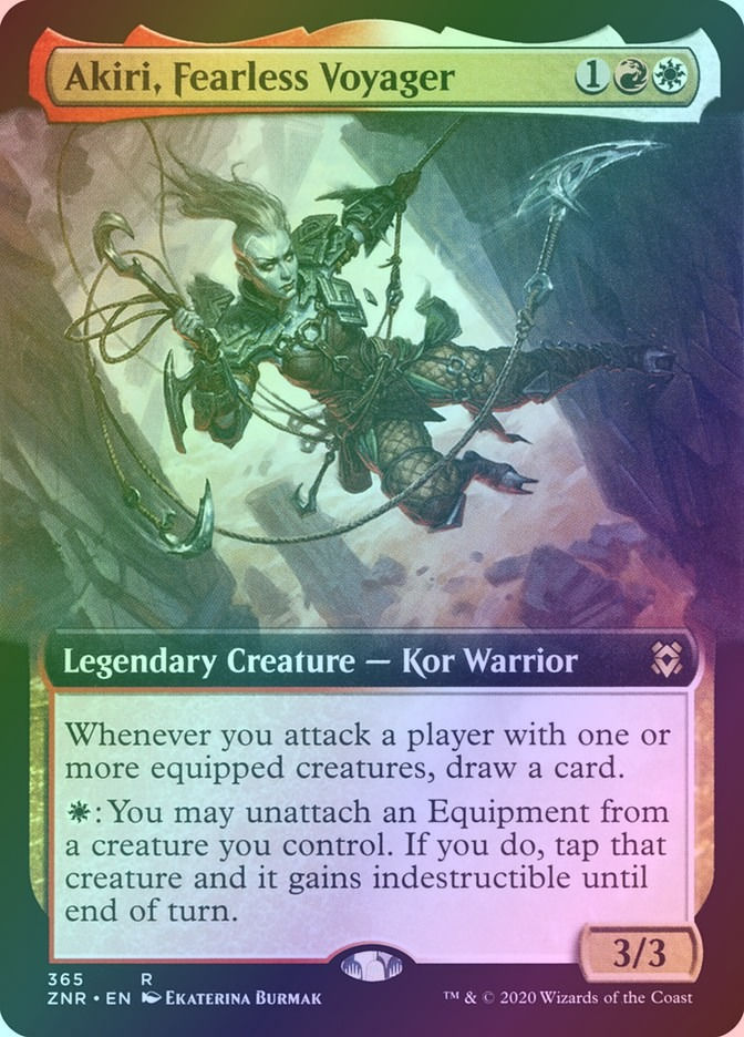 Akiri, Fearless Voyager (ZNR) (365) / Extended Art / Foil