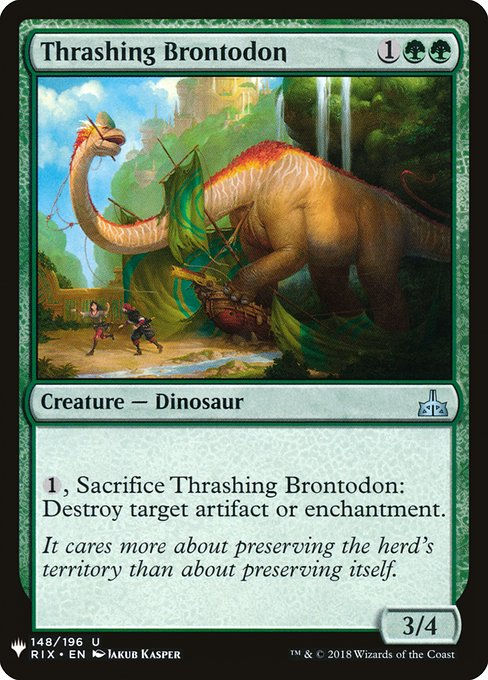 Thrashing Brontodon (PLST) (RIX-148)