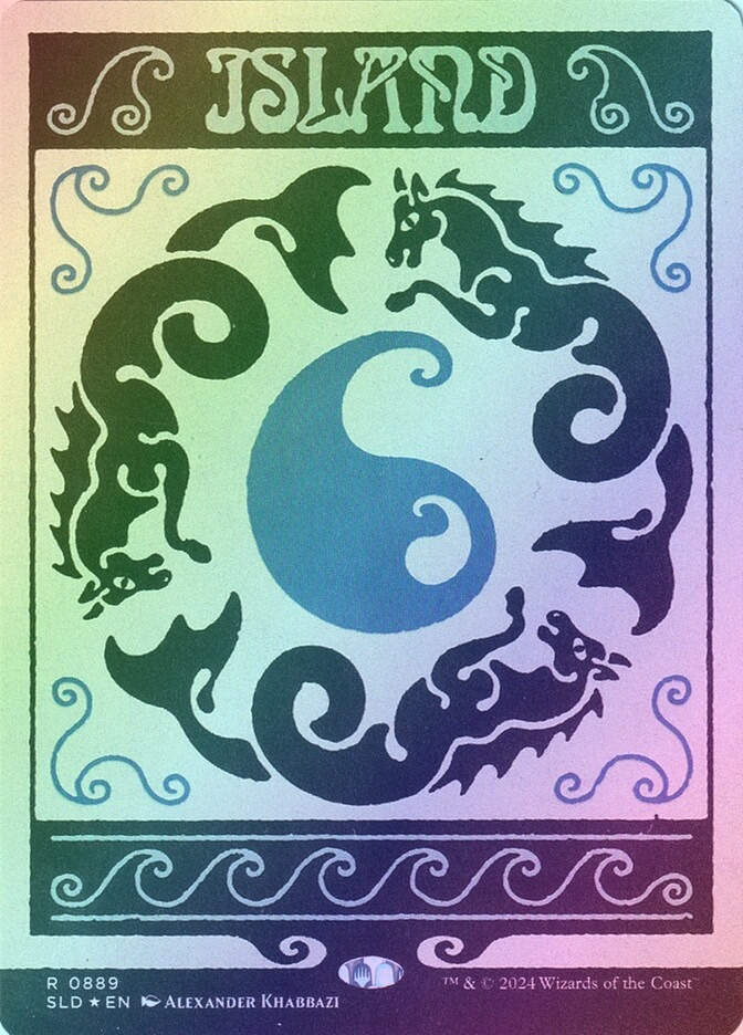 Island (SLD) (889) / Borderless / Foil