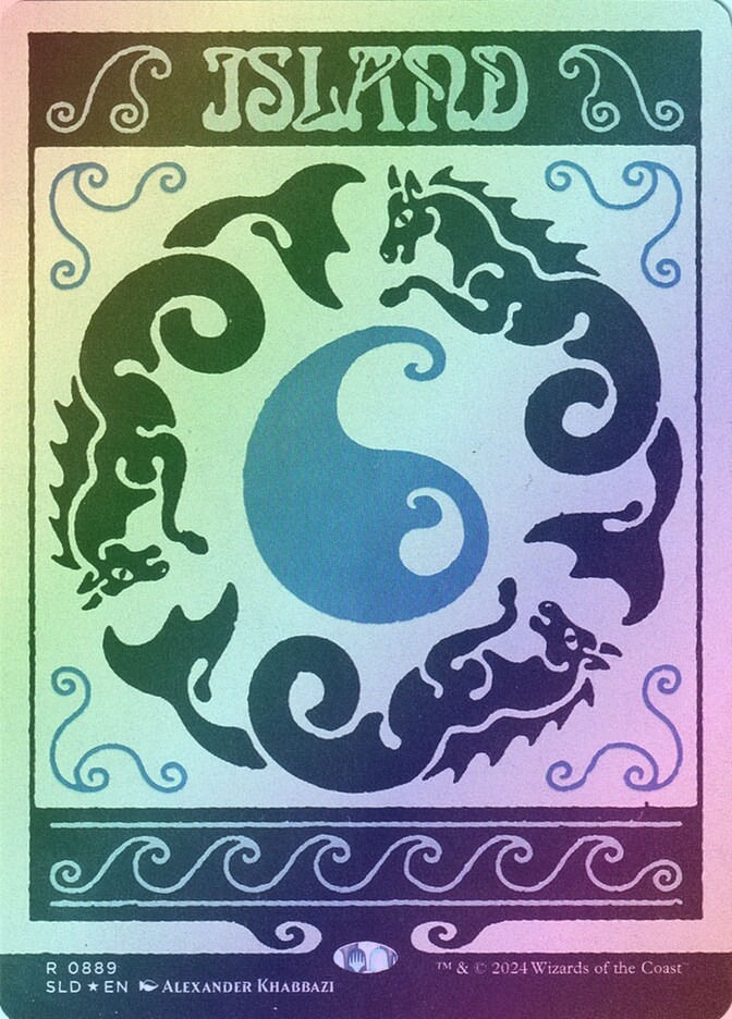 Island (SLD) (889) / Borderless / Foil