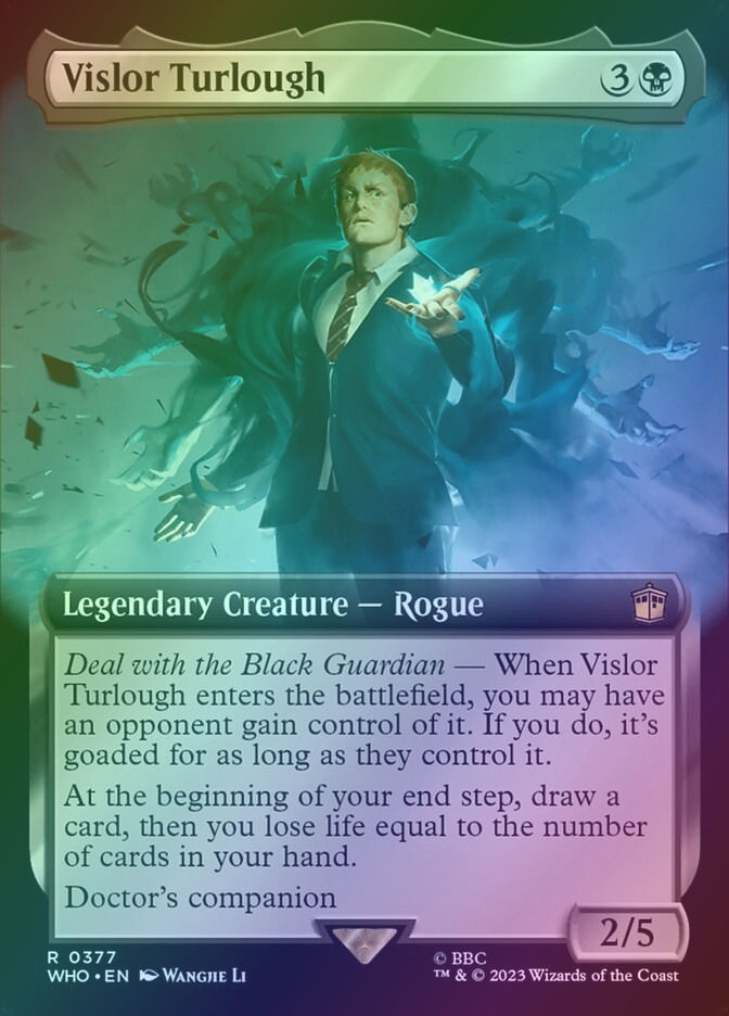 Vislor Turlough (WHO) (377) / Extended Art / Foil