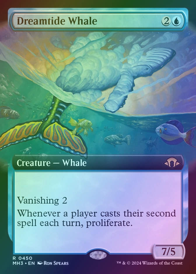 Dreamtide Whale (MH3) (450) / Extended Art / Foil