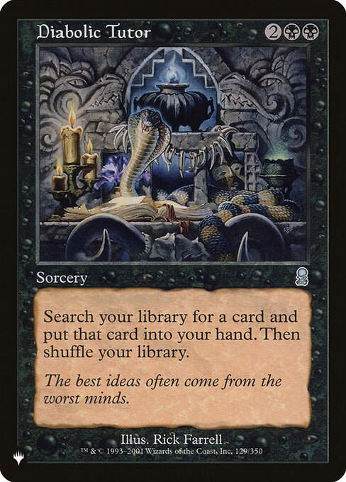 Diabolic Tutor (PLST) (ODY-129)