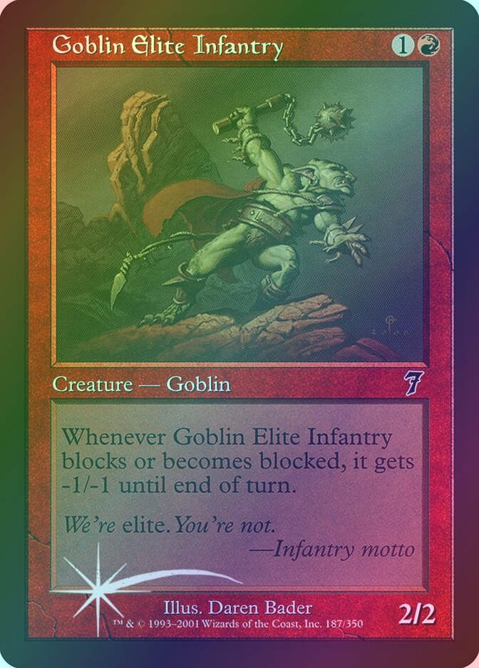 Goblin Elite Infantry (7ED) (187★) / Foil