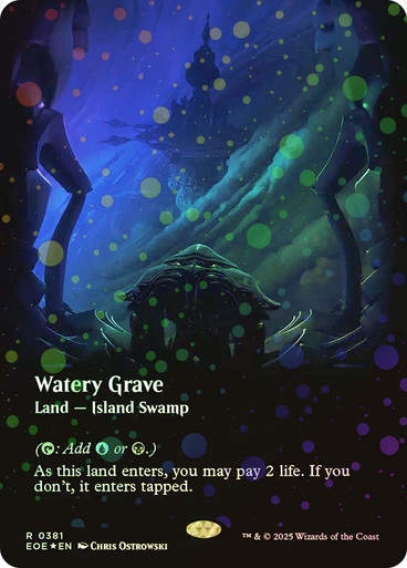 Watery Grave (EOE) (381) / Borderless Galaxy Foil