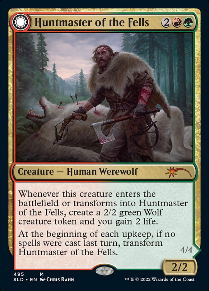 Huntmaster of the Fells // Ravager of the Fells (SLD) (495)