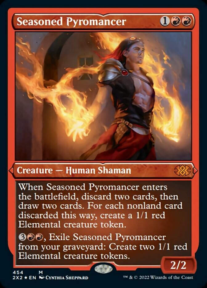 Seasoned Pyromancer (2X2) / Etched Foil