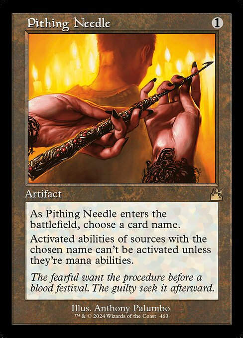 Pithing Needle (rvr) (463) / Retro