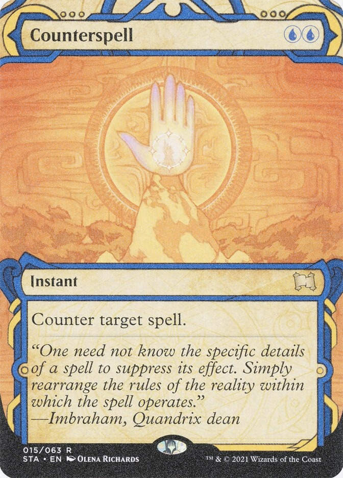Counterspell (STA) (15) / Borderless / Showcase / Foil Etched