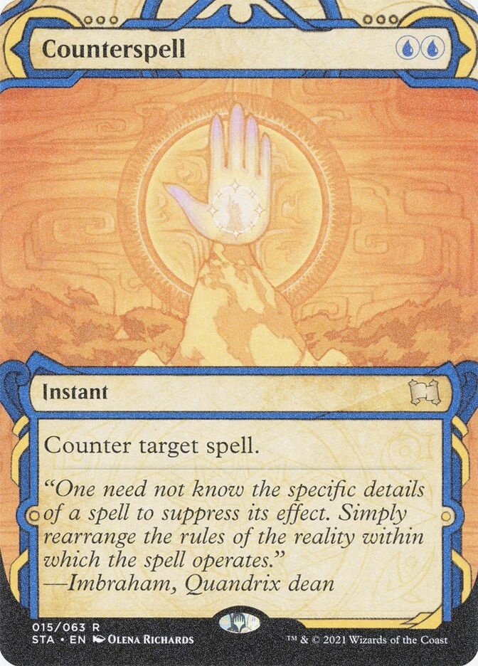 Counterspell (STA) (15) / Borderless / Showcase / Foil Etched