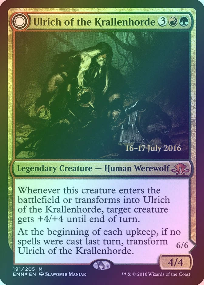 Ulrich of the Krallenhorde // Ulrich, Uncontested Alpha (PEMN) (191s) / Foil