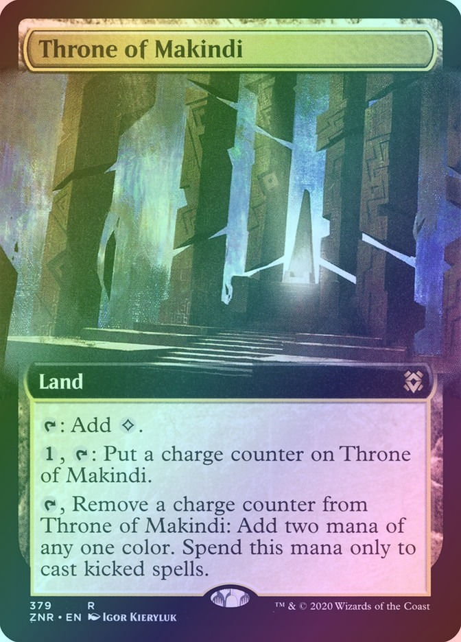 Throne of Makindi (ZNR) (379) / Extended Art / Foil