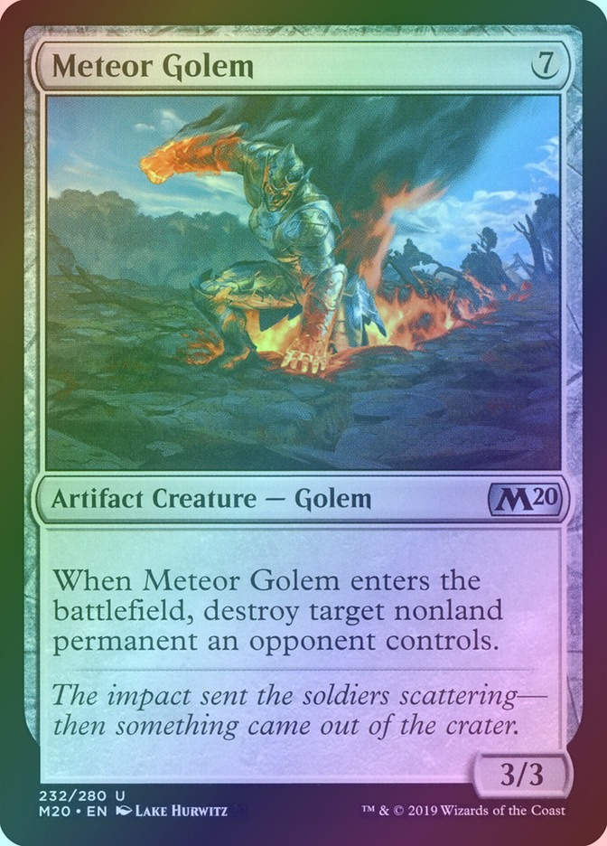 Meteor Golem (M20) (232) / Foil