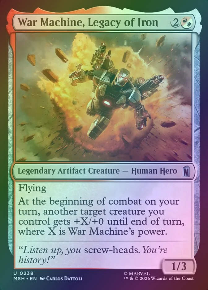 War Machine, Legacy of Iron (MSH) (238) / Foil