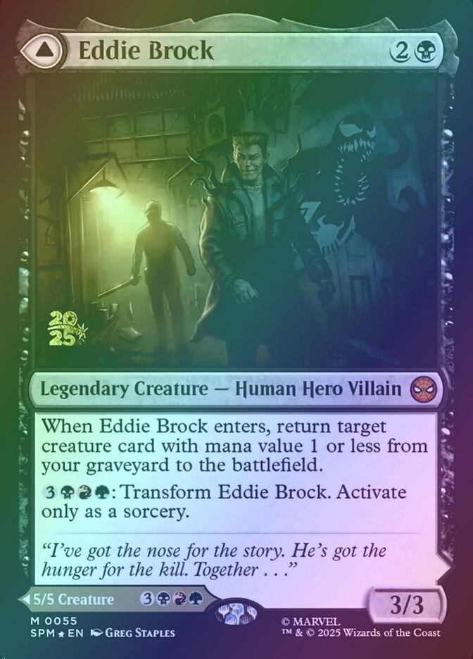 Eddie Brock // Venom, Lethal Protector (PSPM) (55s) / Foil — cara 1 de 2
