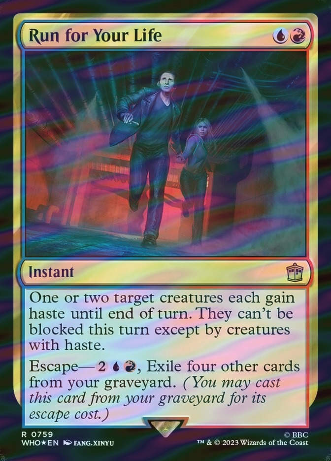 Run for Your Life (WHO) (759) / Surge Foil