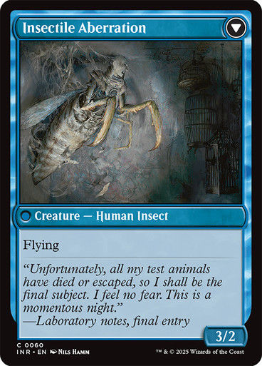 Delver of Secrets // Insectile Aberration (INR) (60) — cara 2 de 2