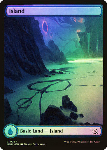 Island (mom) (284) / Full Art / Foil