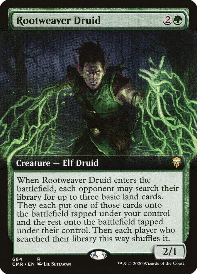 Rootweaver Druid (CMR) (684) / Extended Art