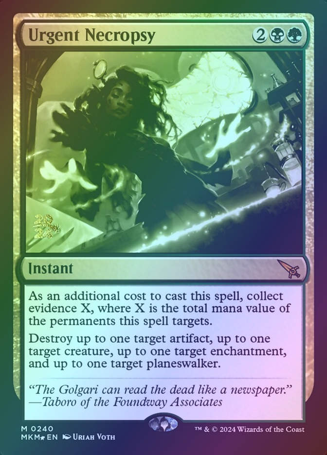 Urgent Necropsy (PMKM) (240s) / Foil
