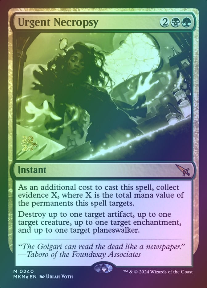 Urgent Necropsy (PMKM) (240s) / Foil