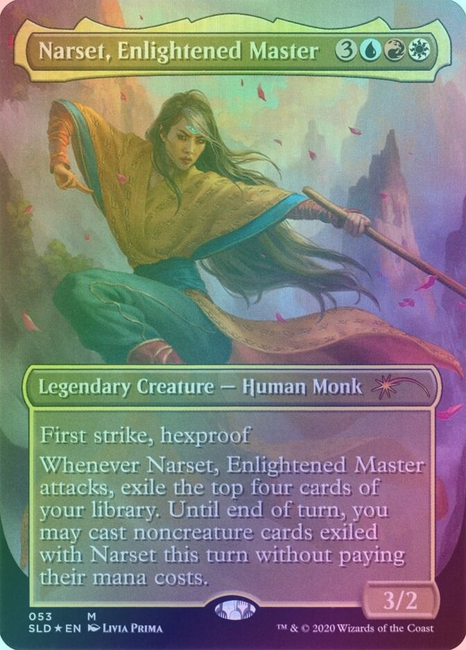 Narset, Enlightened Master (SLD) (53) / Borderless / Foil