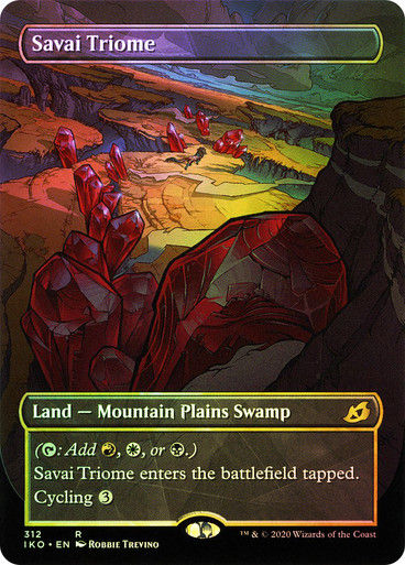 Savai Triome (IKO) (312) / Borderless / Showcase / Foil
