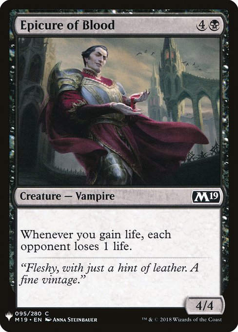 Epicure of Blood (PLST) (M19-95)