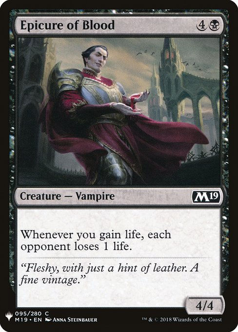 Epicure of Blood (PLST) (M19-95)