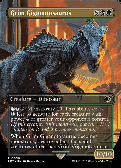 Grim Giganotosaurus (rex) / Embossed Foil