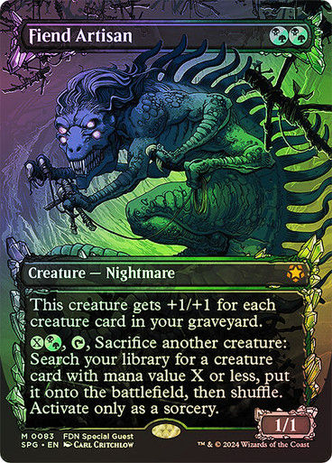 Fiend Artisan (SPG) (83) / Foil / Showcase