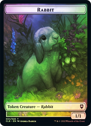 Rabbit // Treasure (Token CLB) / Foil