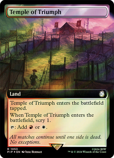 Temple of Triumph (pip) (1053) / Extended Surge Foil