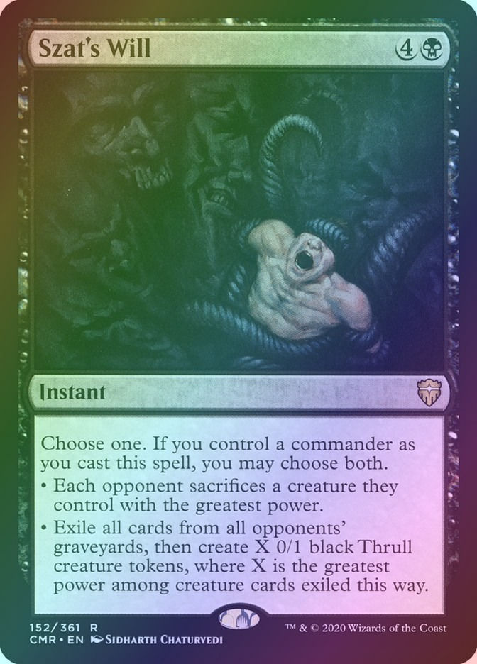 Szat's Will (CMR) (152) / Foil