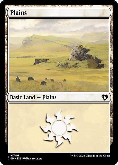 Plains (cmm) (cmm_786) (Commander Deck)