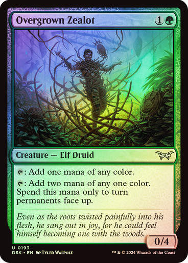 Overgrown Zealot (DSK) (193) / Foil
