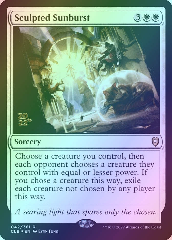 Sculpted Sunburst (PCLB) (42s) / Foil