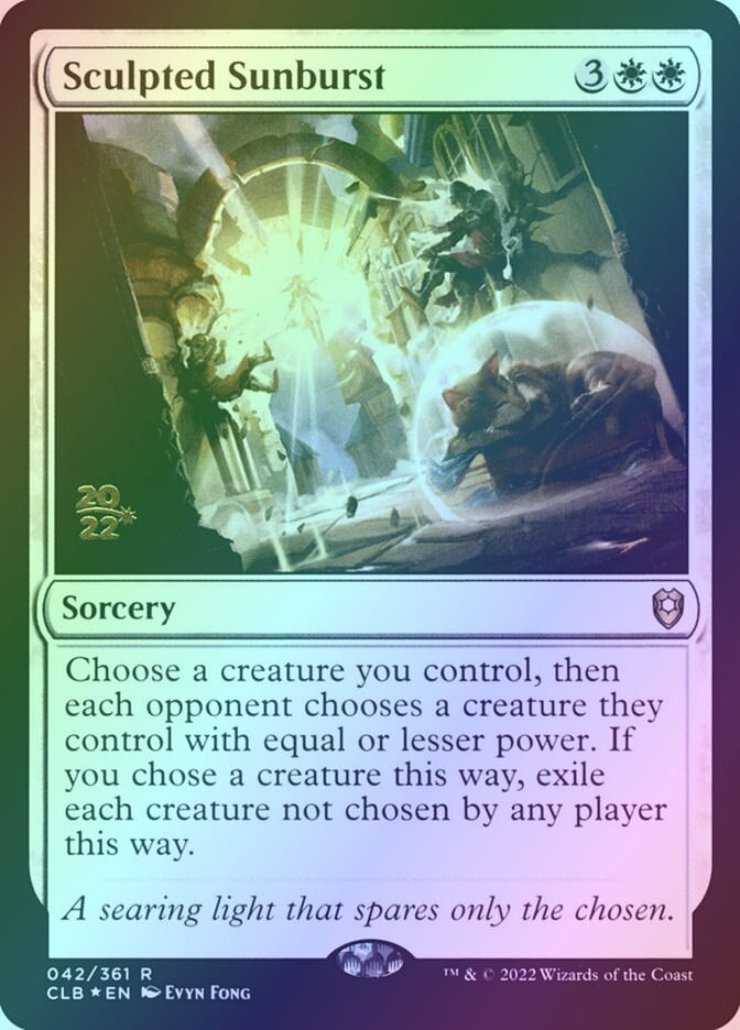 Sculpted Sunburst (PCLB) (42s) / Foil