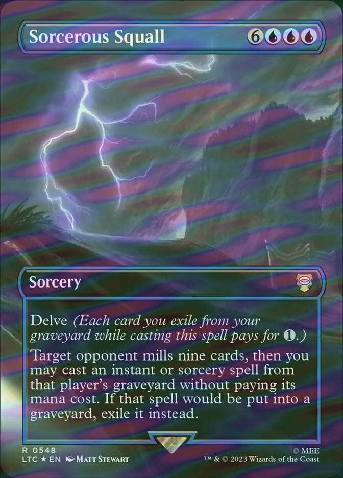 Sorcerous Squall (LTC) (548) / Borderless / Surge Foil