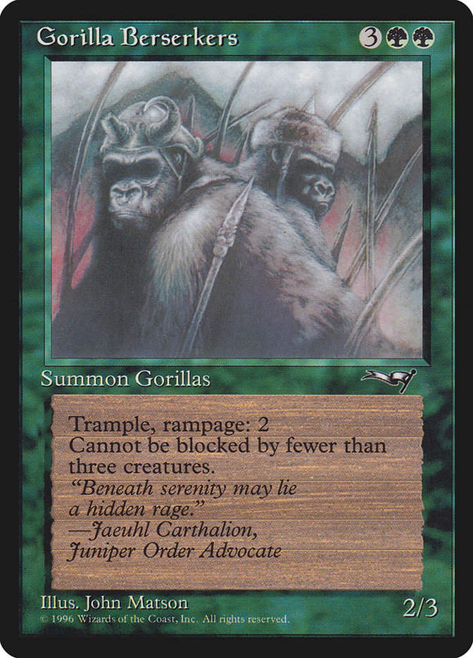 Gorilla Berserkers (ALL) (93b)