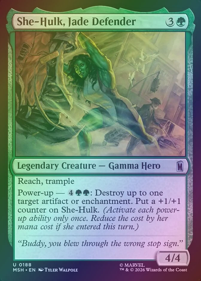 She-Hulk, Jade Defender (MSH) (188) / Foil