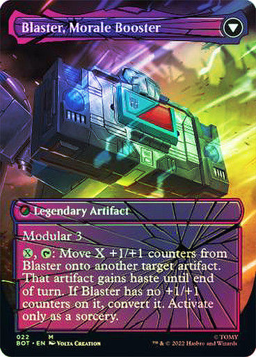 Blaster, Combat DJ // Blaster, Morale Booster (BOT) (22)  / Foil — cara 2 de 2