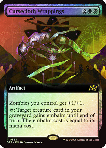 Cursecloth Wrappings (DFT) (383) / Foil / Extended Art