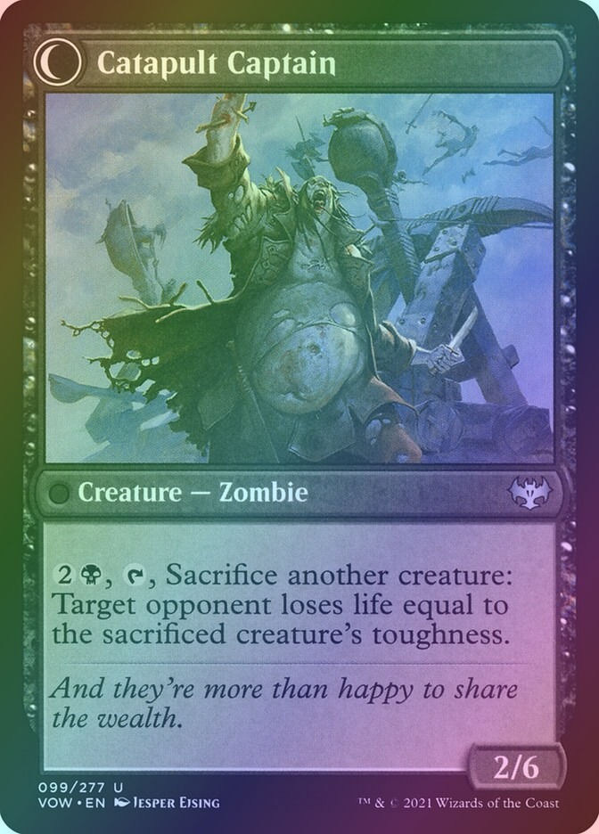 Catapult Fodder // Catapult Captain (VOW) (99) / Foil — cara 2 de 2