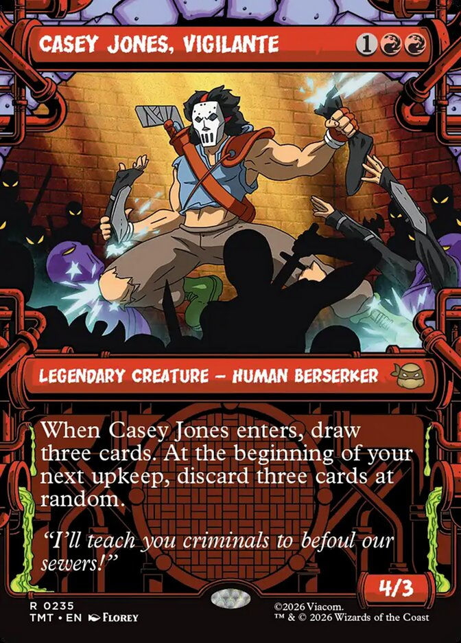 Casey Jones, Vigilante (TMT) (235) / Borderless / Showcase
