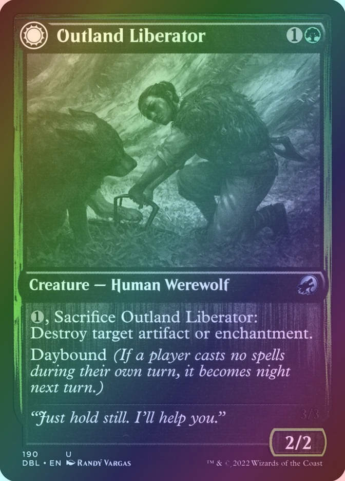 Outland Liberator // Frenzied Trapbreaker (DBL) (190) / Foil