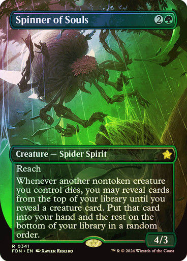 Spinner of Souls (FDN) (341) / Foil / Borderless