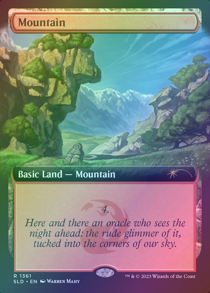Mountain (SLD) (1361) / Extended Art / Foil